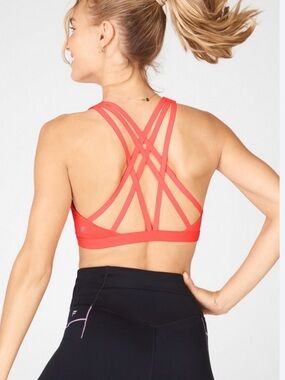 Fabletics Coral Strappy Crisscross Sports Bra